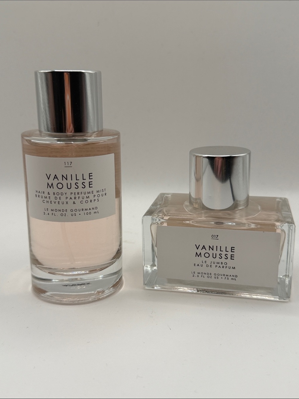 LE MONDE GOURMAND  VANILLA MOUSSE BUNDLE F/S EDP+F/S HAIR+BODY PERFUME MIST NEW!